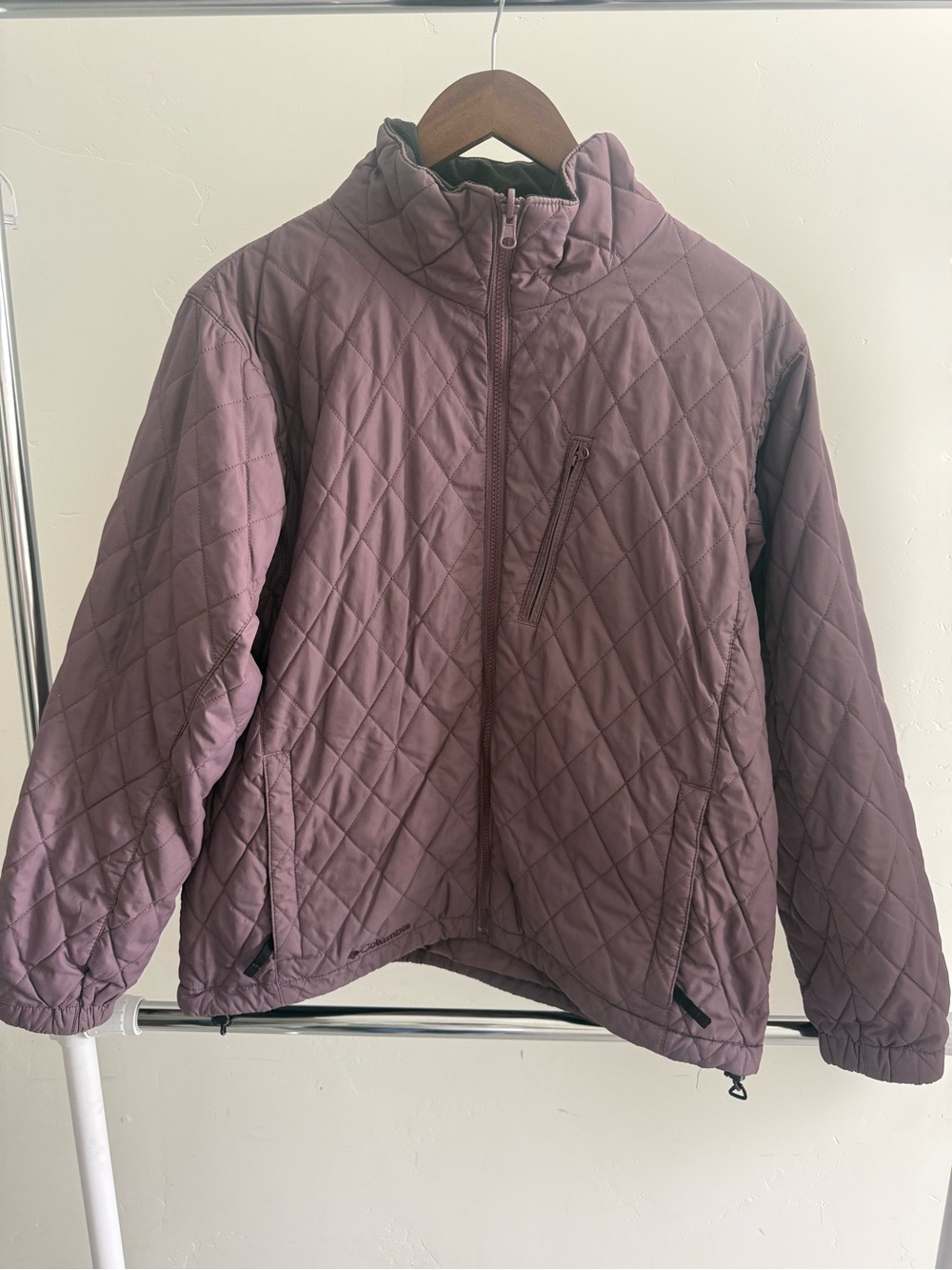 Columbia Quilted Puffer Jacket in Mauve